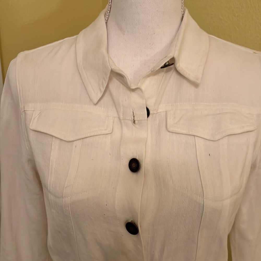 Style Rack white crop jacket size small - Picture 2 of 5